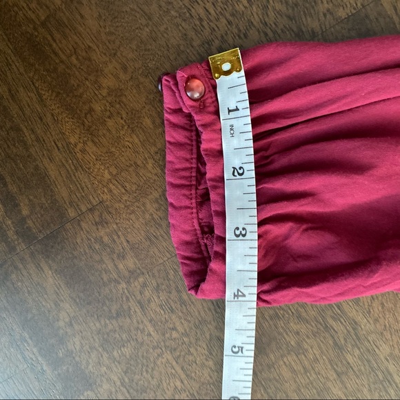 SAMLIN Red Blouse with Embroidered Design Buttoned 3/4 Sleeves - Picture 11 of 12